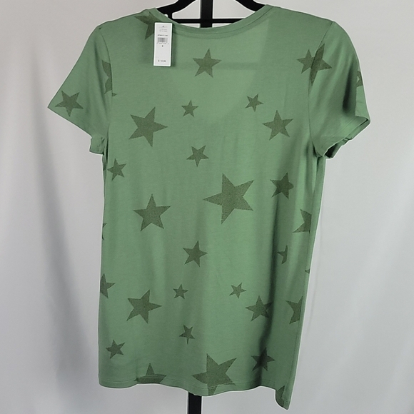Gap favorite t-shirt Star Print Olive green S - Picture 4 of 9